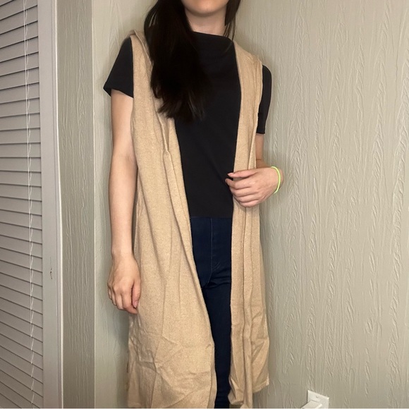 CYNTHIA ROWLEY cashmere cardigan vest - Picture 1 of 8